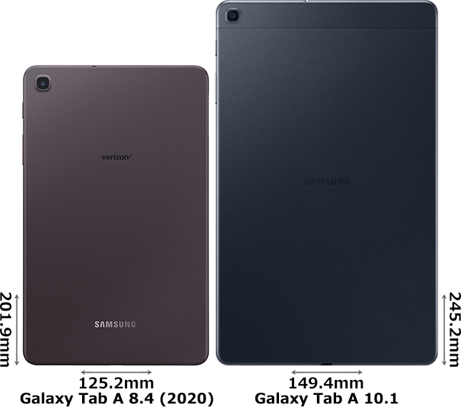 Galaxy Tab A 8.4 (2020)」と「Galaxy Tab A 10.1」の違い - フォトスク