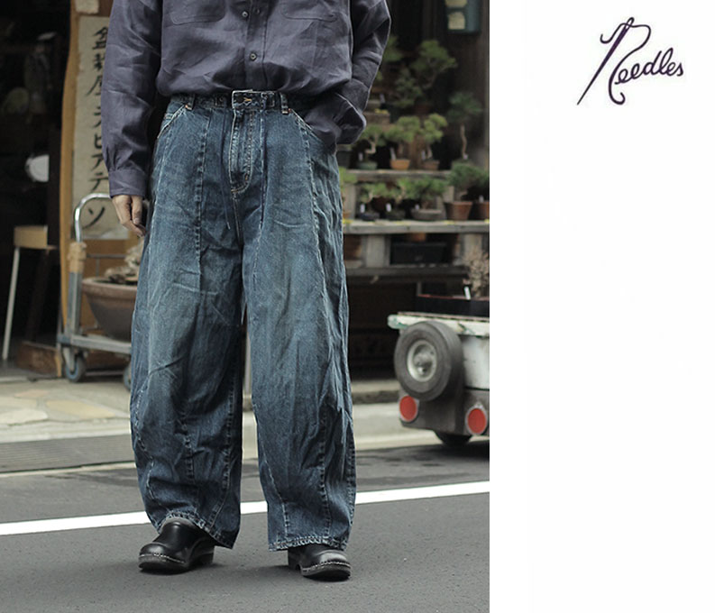 ニードルズ NEEDLES 12オンス デニム ヒザデルパンツ H.D. Pant - Jean