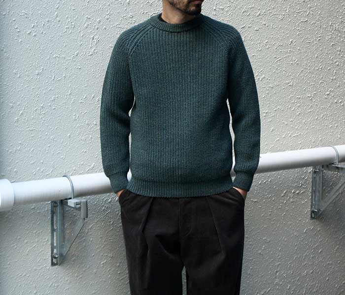 アランクラフト Aran Crafts Ireland ニット リブ編み