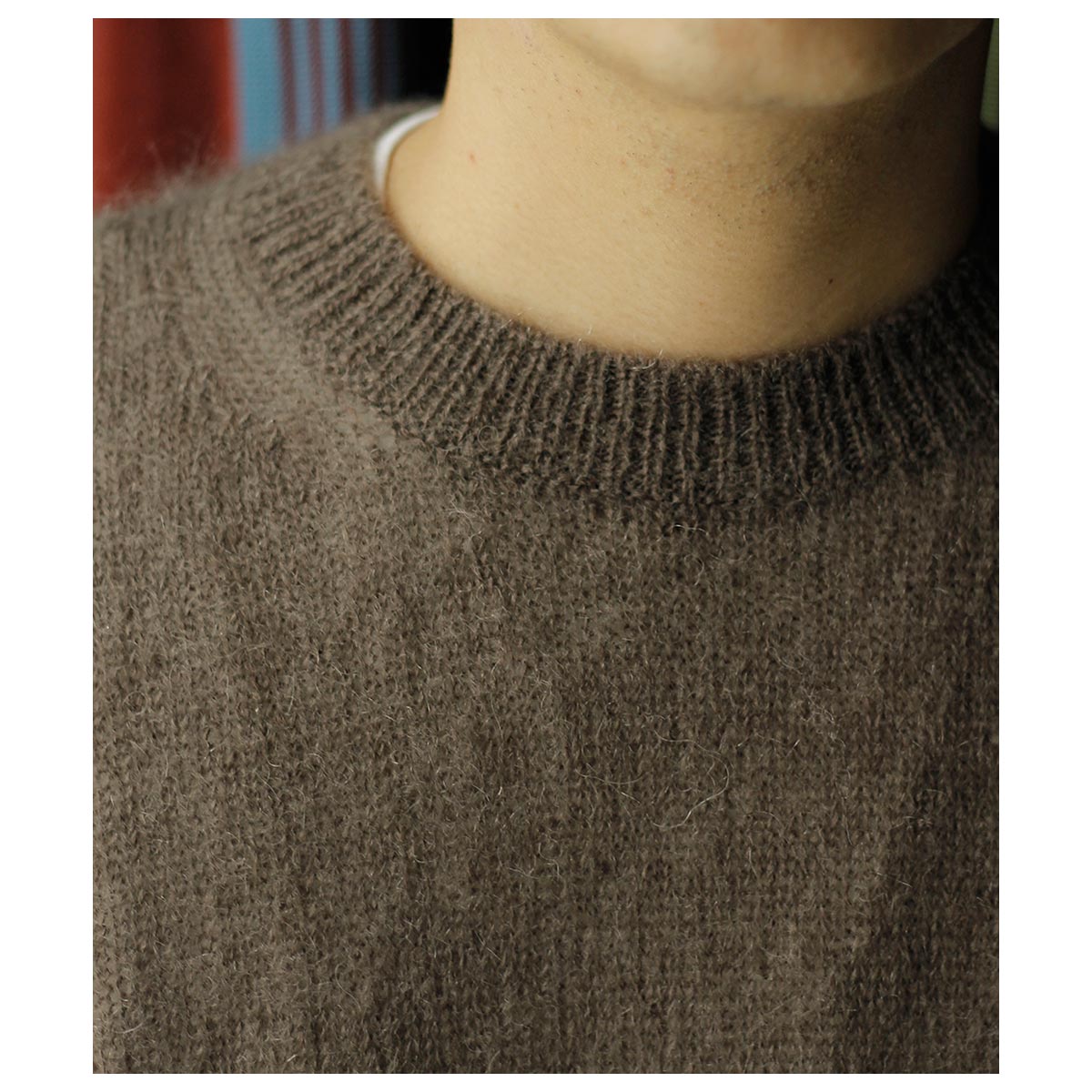 バトナー BATONER ピュア モヘヤ クルーネック PURE MOHAIR CREW NECK