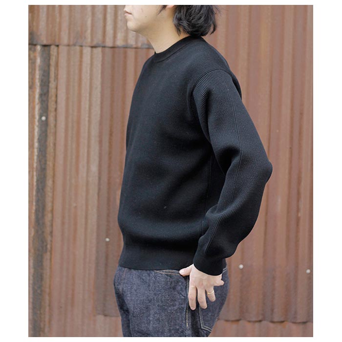バトナー BATONER スーパー ハイツイスト ウール クルーネック SUPER
