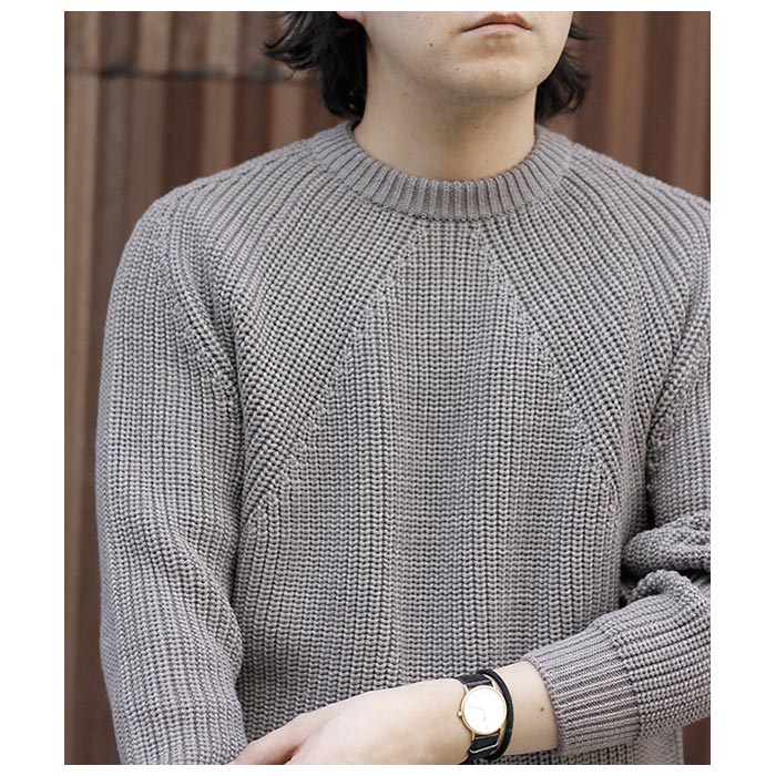 バトナー BATONER シグネチャー クルーネック セーター SIGNATURE CREW