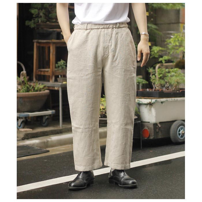 ミッタン MITTAN 亜麻苧麻ワイド パンツ FLAX RAMIE PANTS WIDE (PT-92