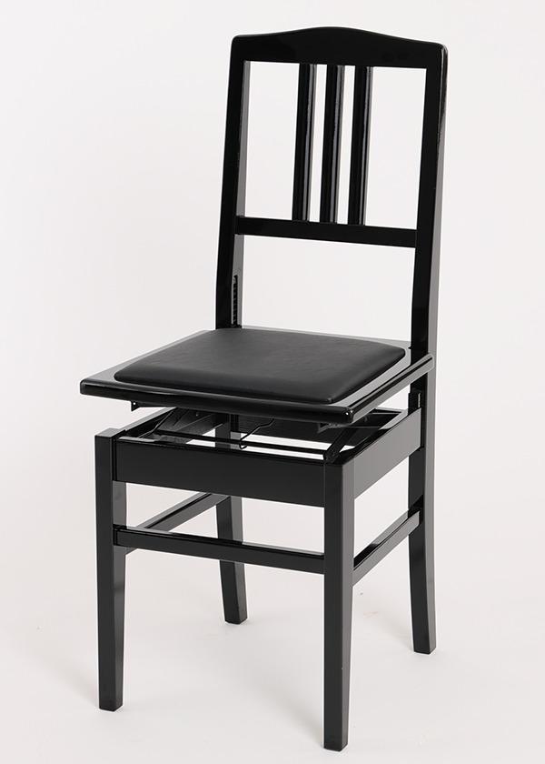 背付きピアノ椅子 DOLCE (艶消し/座面:黒) | ピアノ椅子 | 大阪・本町