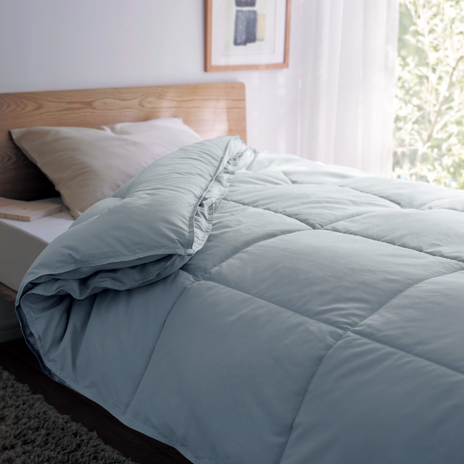 羽毛のようにあたたかい抗菌防臭防ダニ2枚合わせ掛け布団（掛け布団