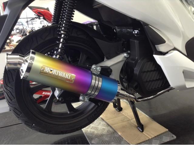 PCX モリワキ マフラー交換（ホンダドリーム福島鳥谷野の作業実績