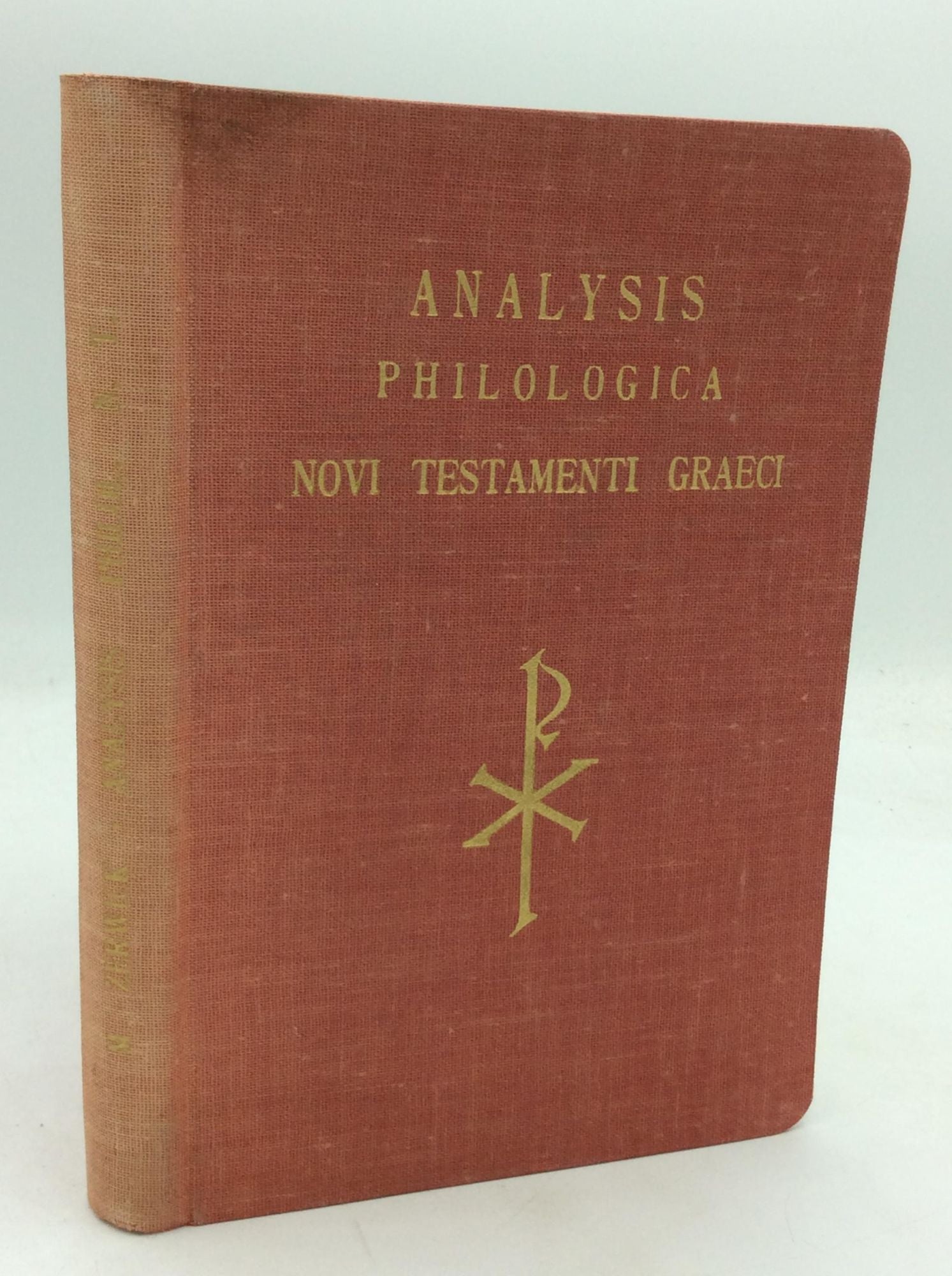 ANALYSIS PHILOLOGICA NOVI TESTAMENTI GRAECI da Max Zerwick: Fair