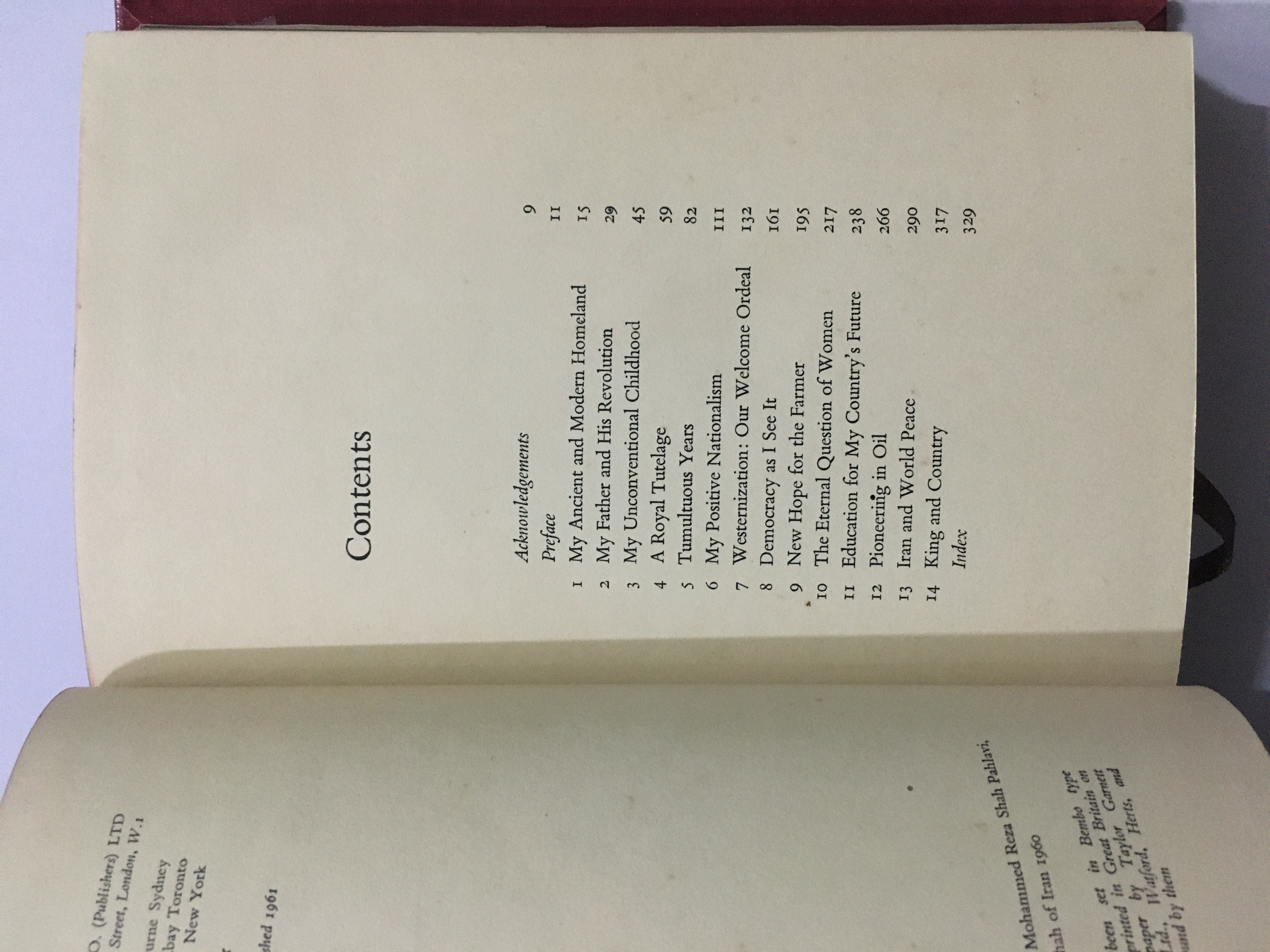 Mission For My Country (His Imperial Majesty Mohammed Reza Shah