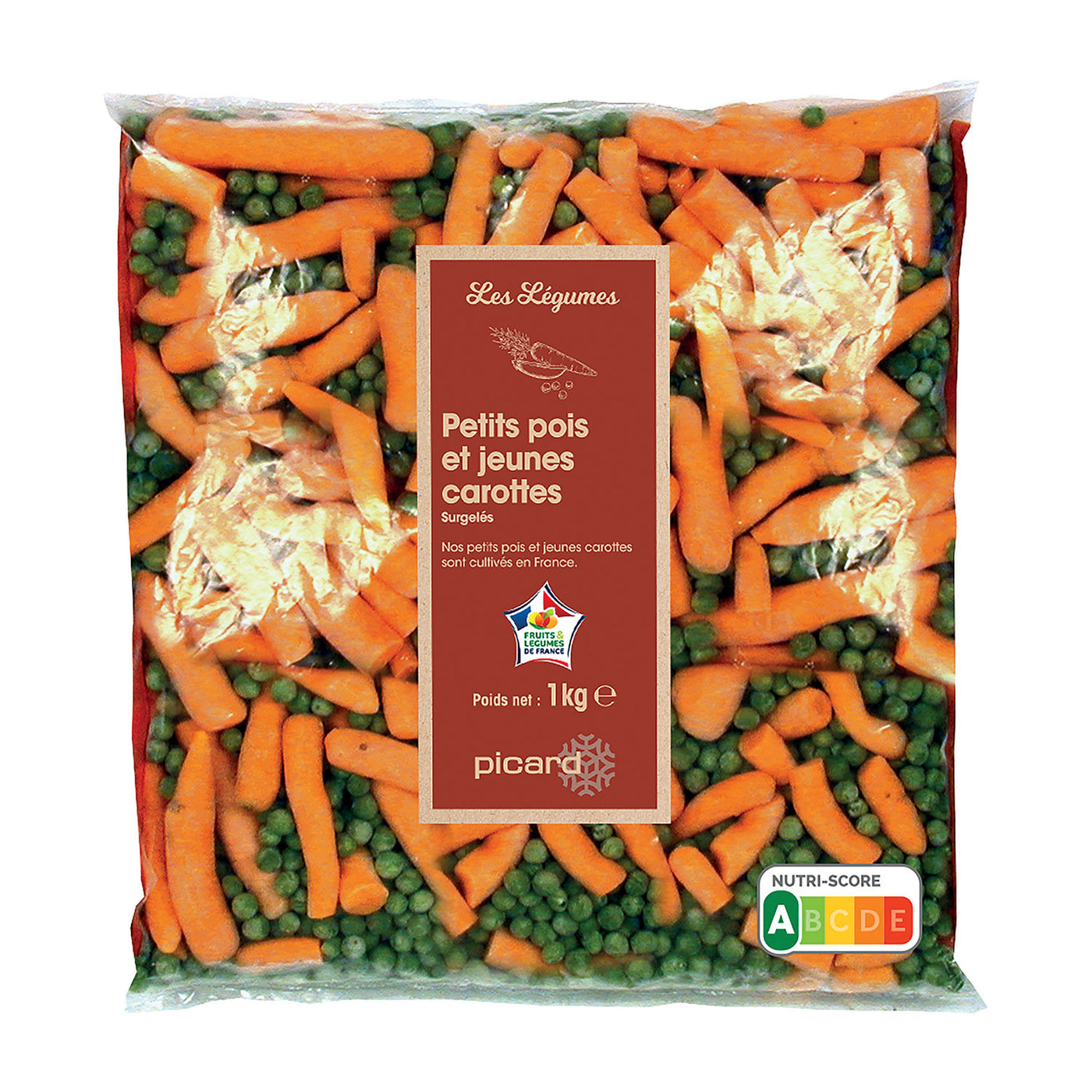 ピカール公式】グリンピースとベビーキャロット 冷凍 ブルターニュ産