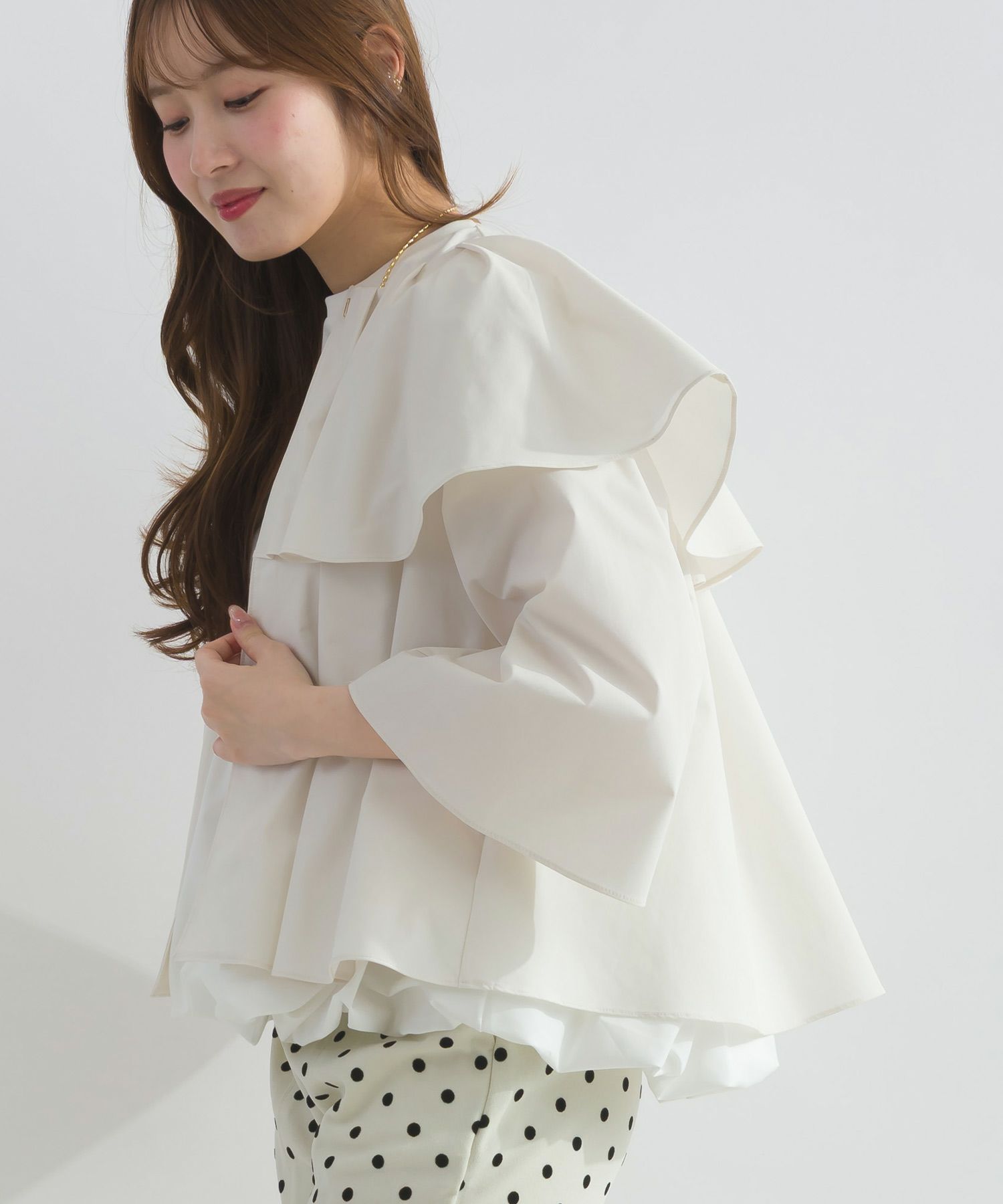 撥水ビッグカラーブラウス | PICCIN (ピッチン) 公式通販