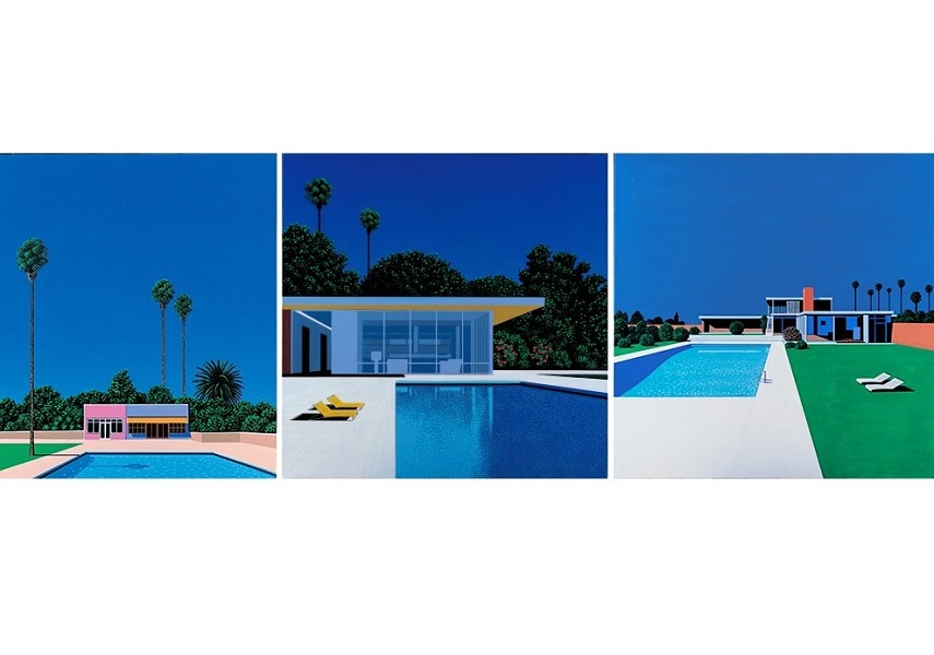 アーティスト・永井博の最新作品集『TROPICAL MODERN』より店頭展示が