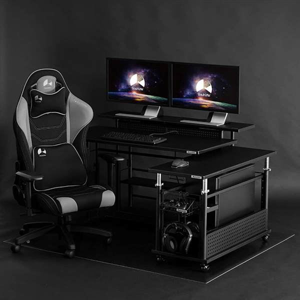 Bauhutte カードデスク 昇降式 ブラック BHD-700K-BK Bauhutte カード