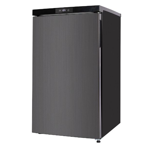 MAXZEN マクスゼン JF064ML01GM ガンメタリック [冷凍庫 (64L・右開き