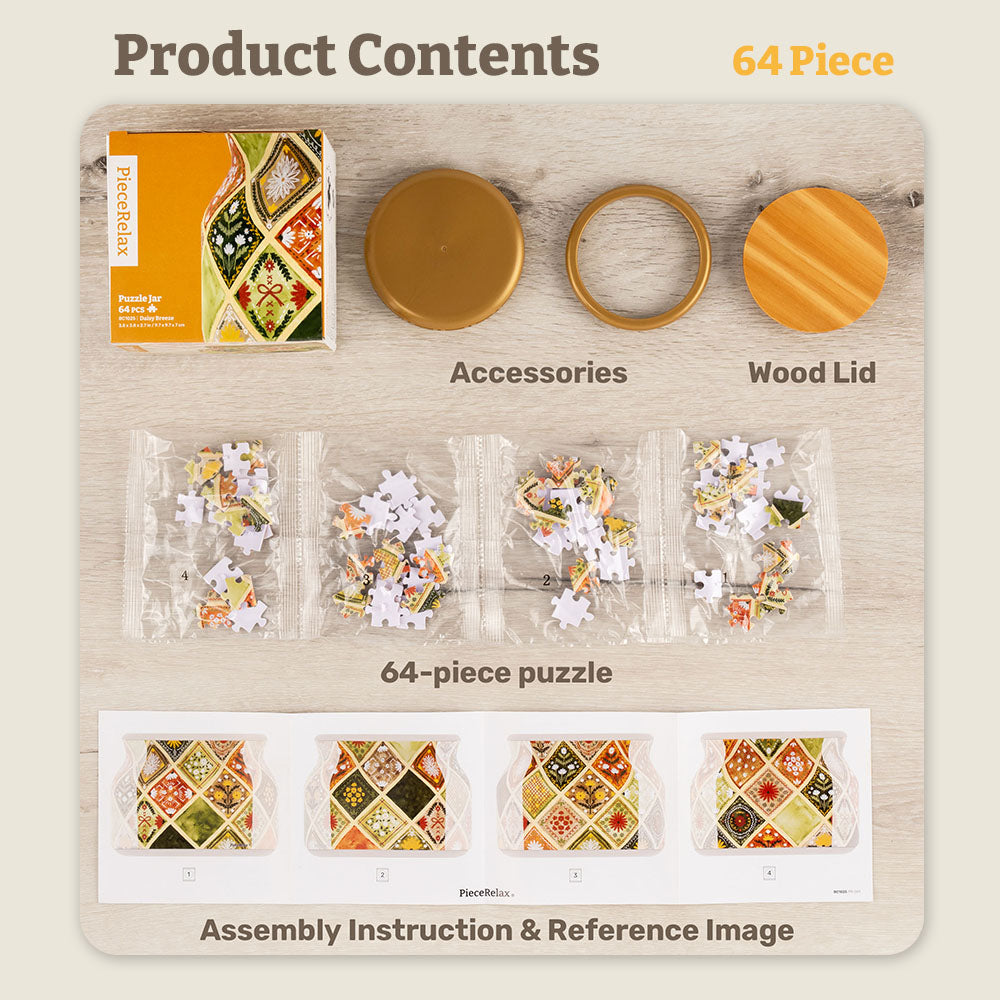 PieceRelax - BC1025- 64 Piece - Daisy Breeze