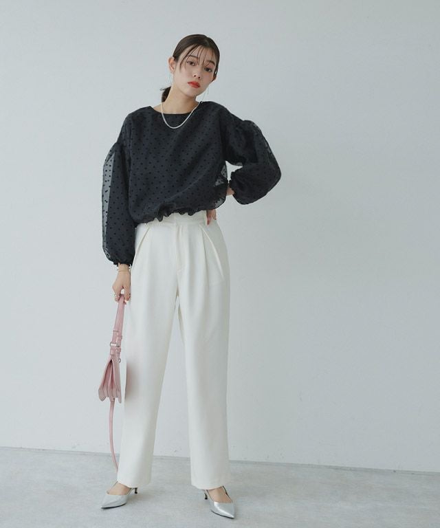 フロッキードットブラウス 【Pierrot】 | 【公式】Pierrot（ピエロ