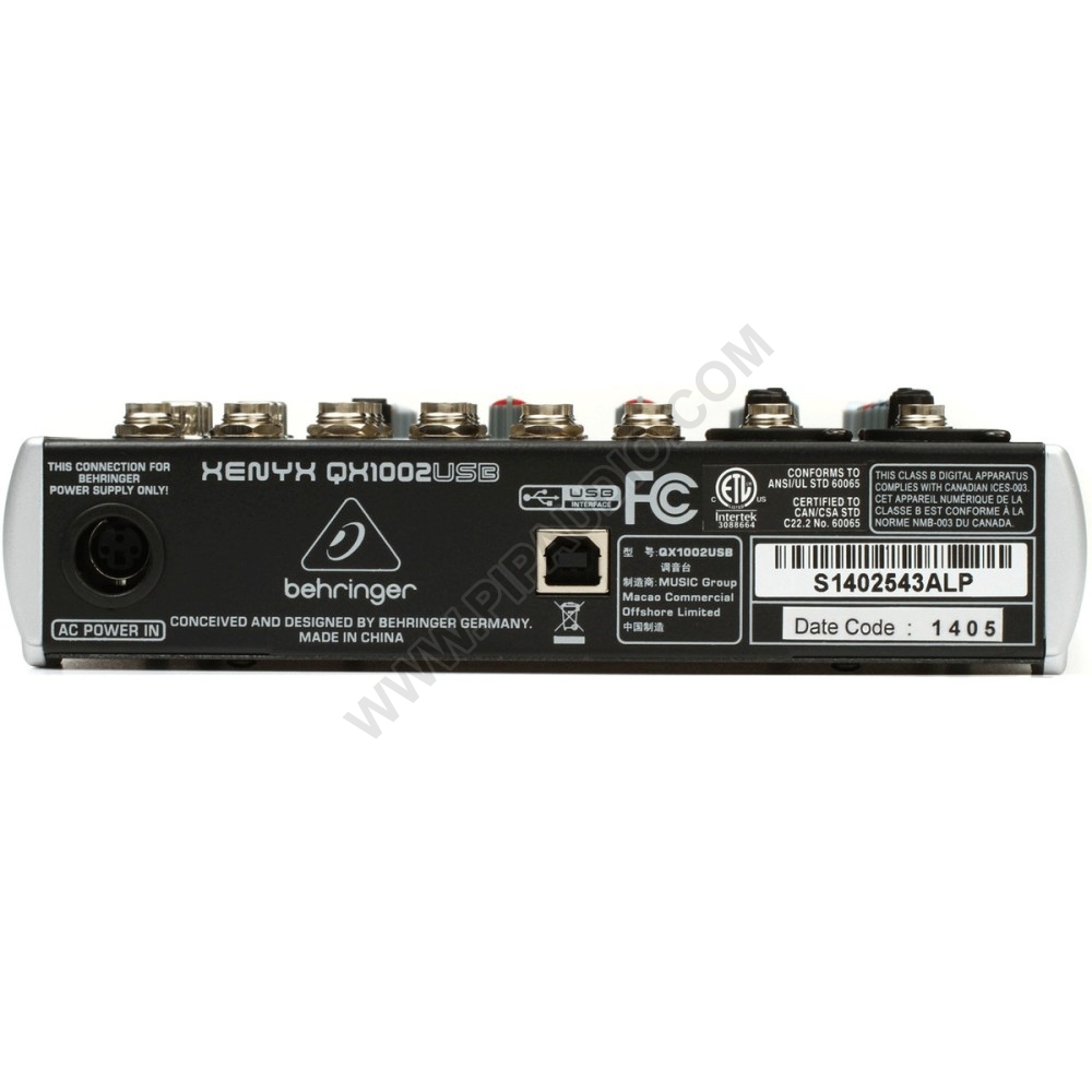 Behringer XENYX QX1002USB Premium 10-Input 2-Bus Mix