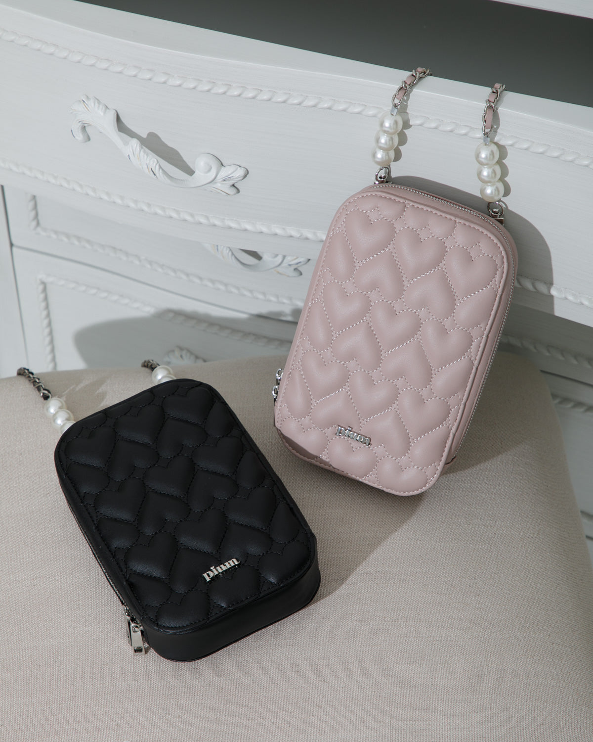 ハートキルティングフォンホルダー – pium