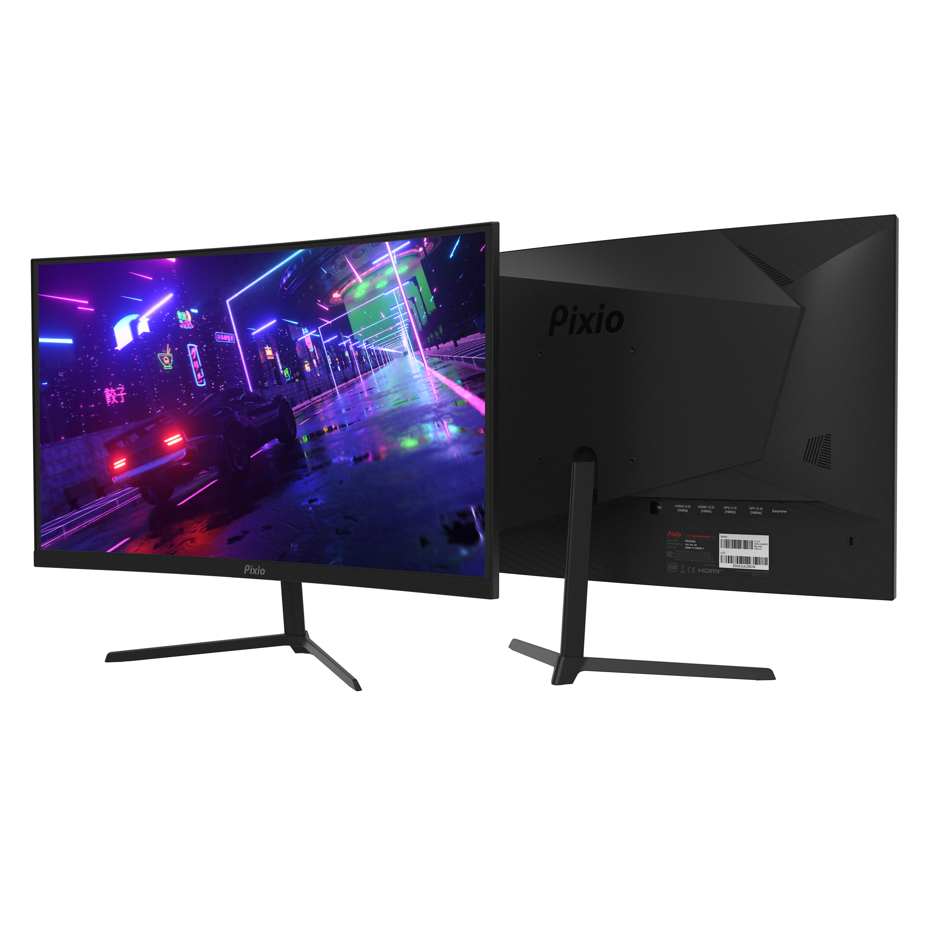 Pixio PXC243S | 24 inch 1080p 165Hz 1500R Curved VA Gaming Monitor