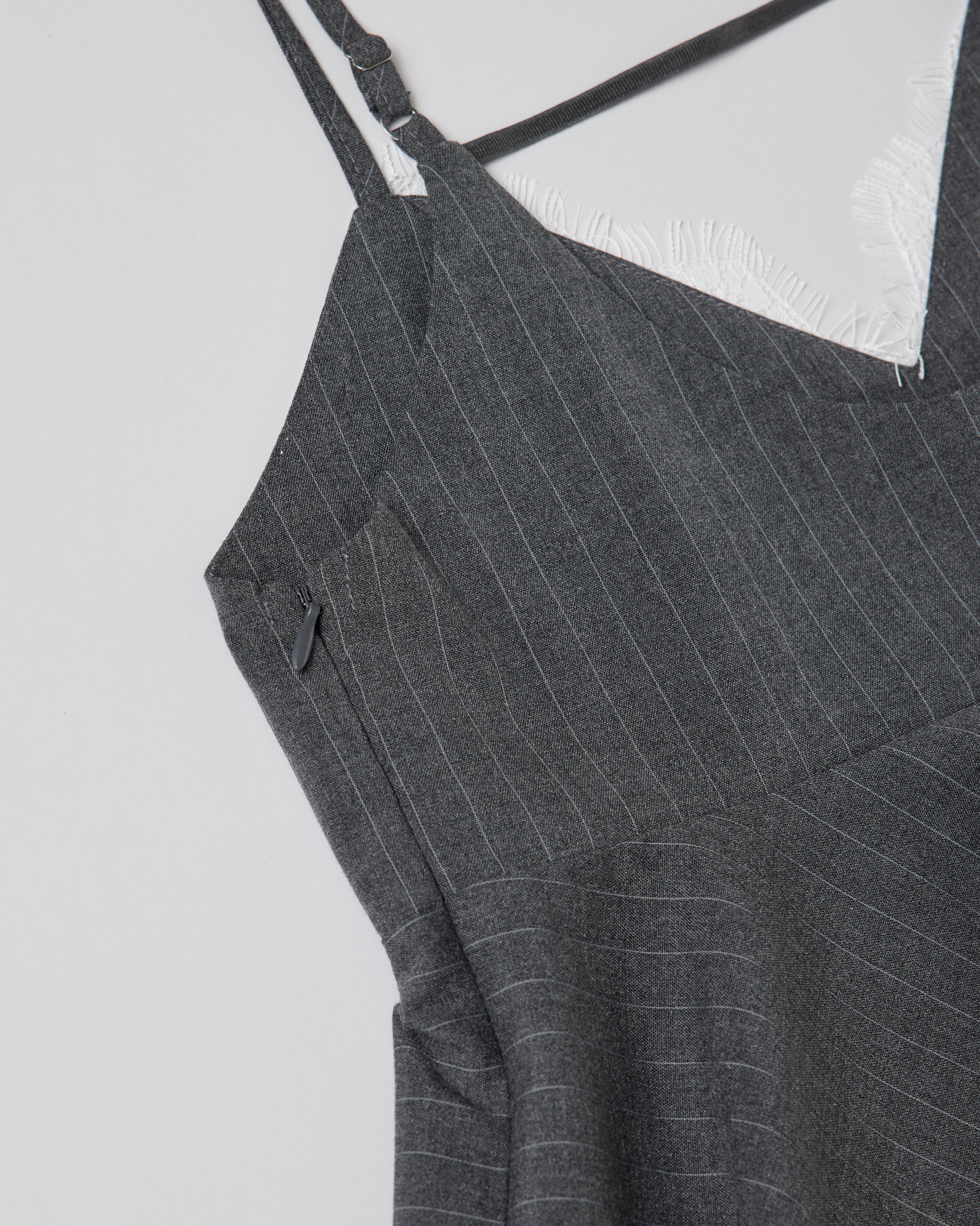 Lace handkerchief hem dress