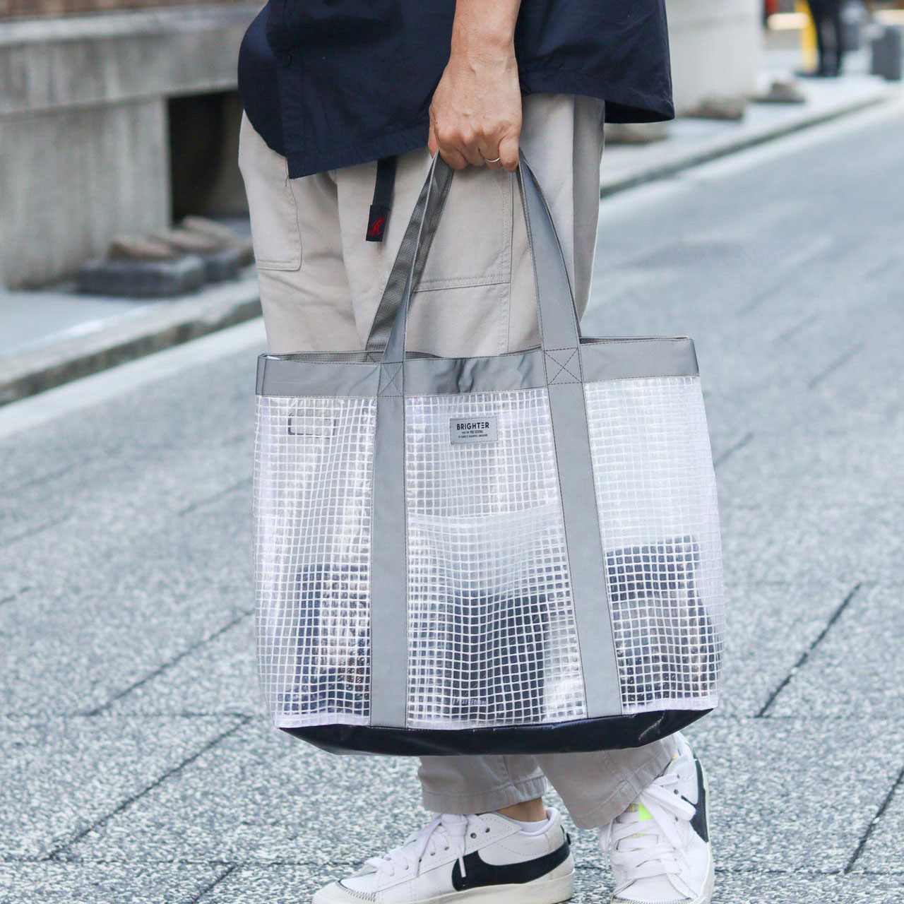 TC TOTE BRIGHTER L / ティーシートート ブライター L - GREY
