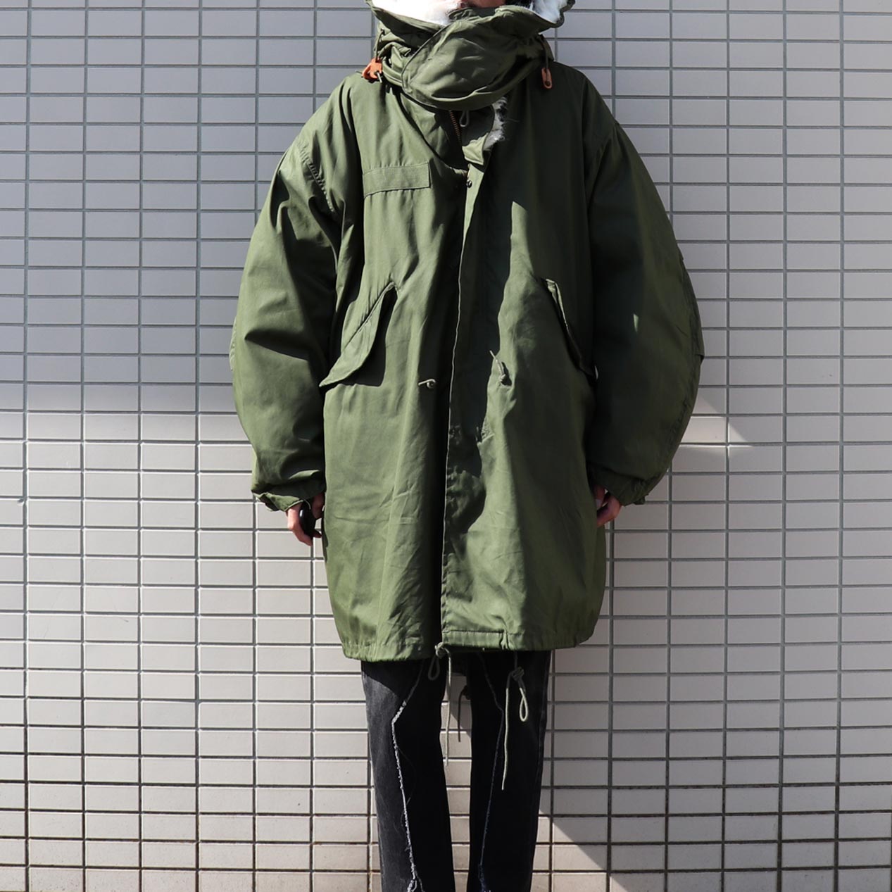 POST JUNK / 80's U.S. ARMY M-65 Fishtail Field Parka Full Set [NOS