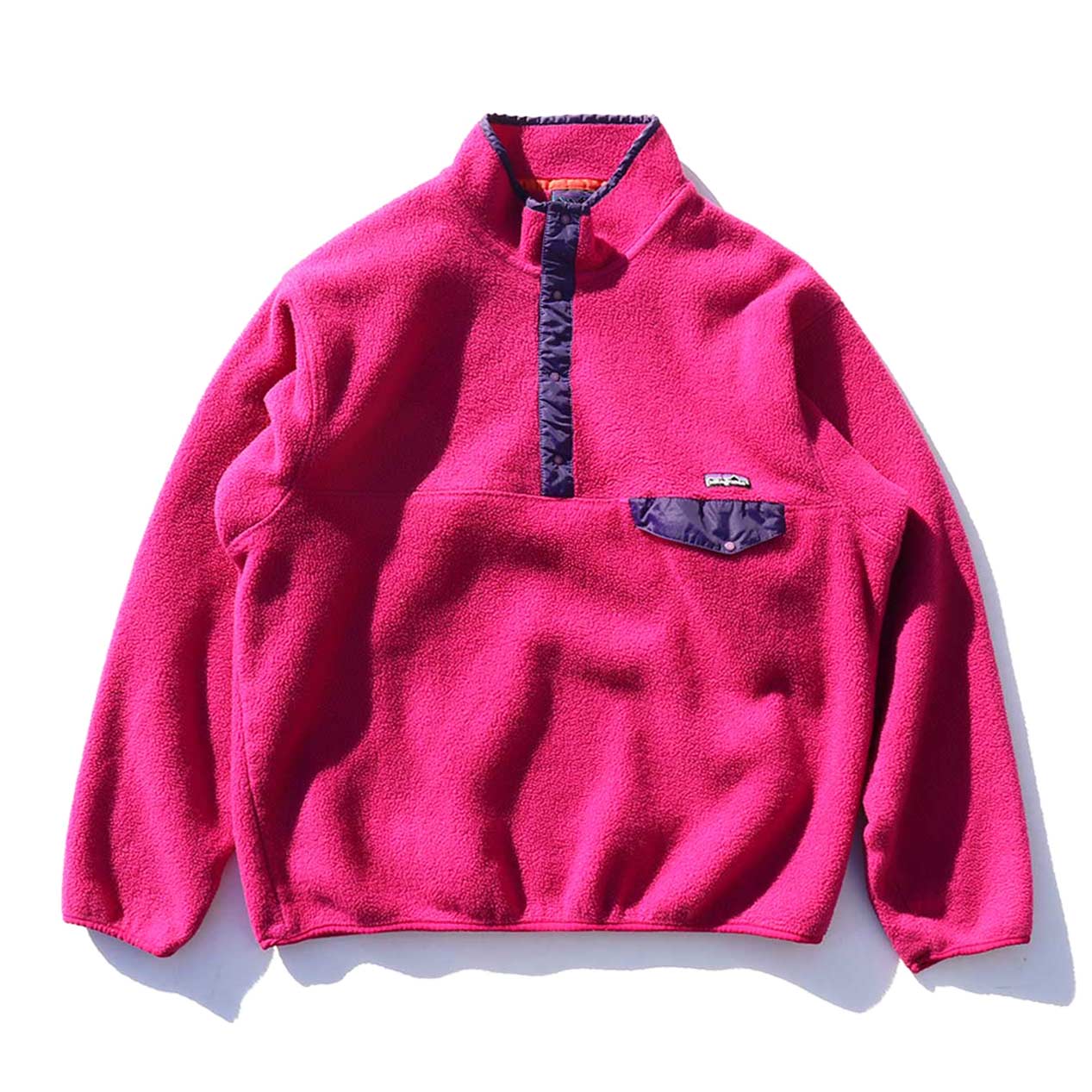POST JUNK / 90's PATAGONIA ピンク×パープル スナップT [About XL]