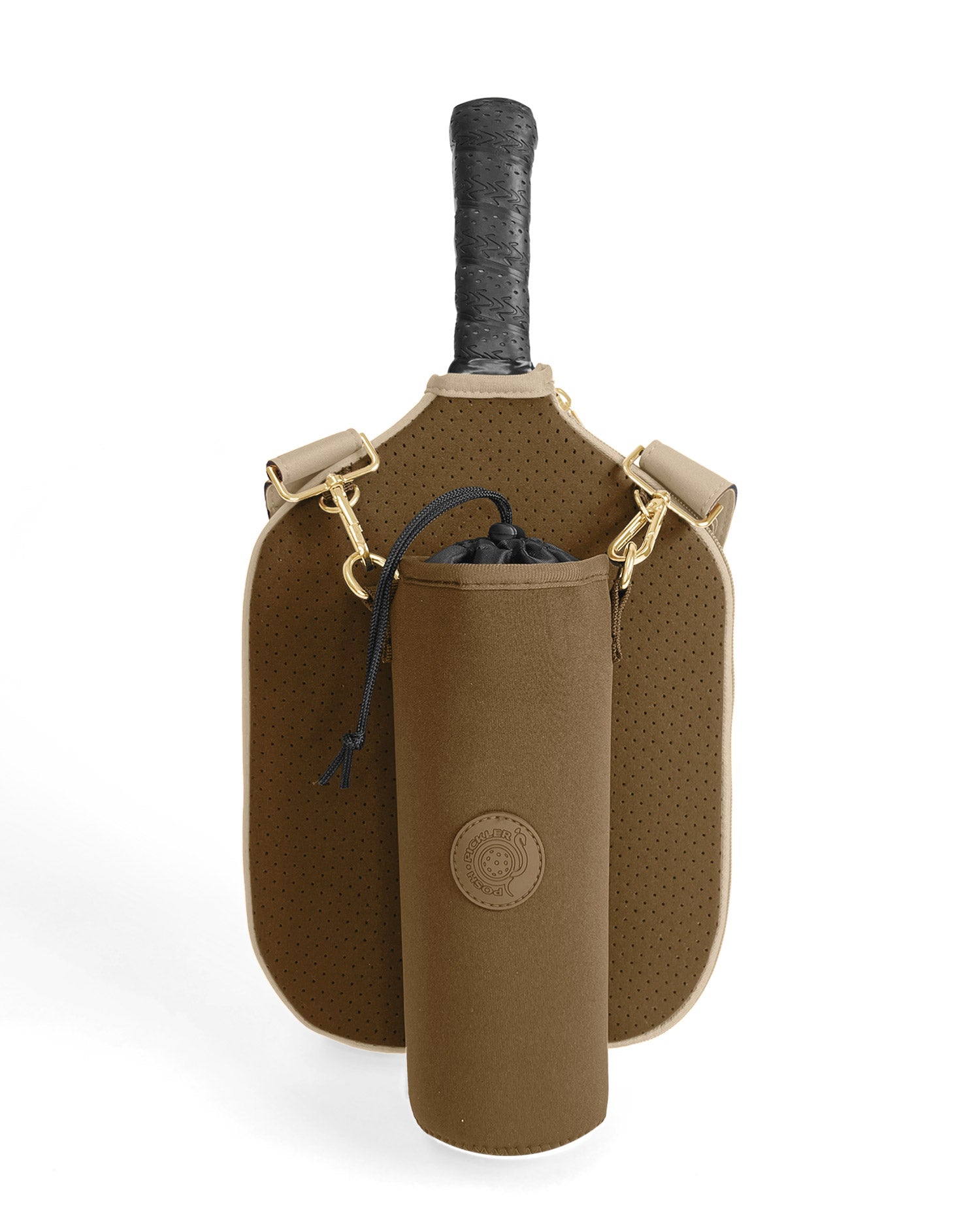 Pickleball Paddle Cover and Accessories Gift Set - Brown