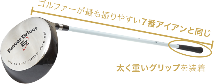 江連忠プロ監修実打可能練習ドライバー パワードライバーEZ（DVD付