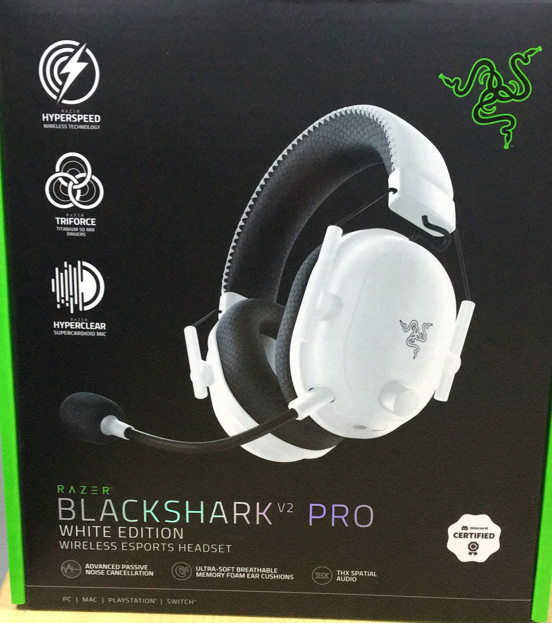 Razer BlackShark V2 Pro White Wireless Esports Headset | PLAYe
