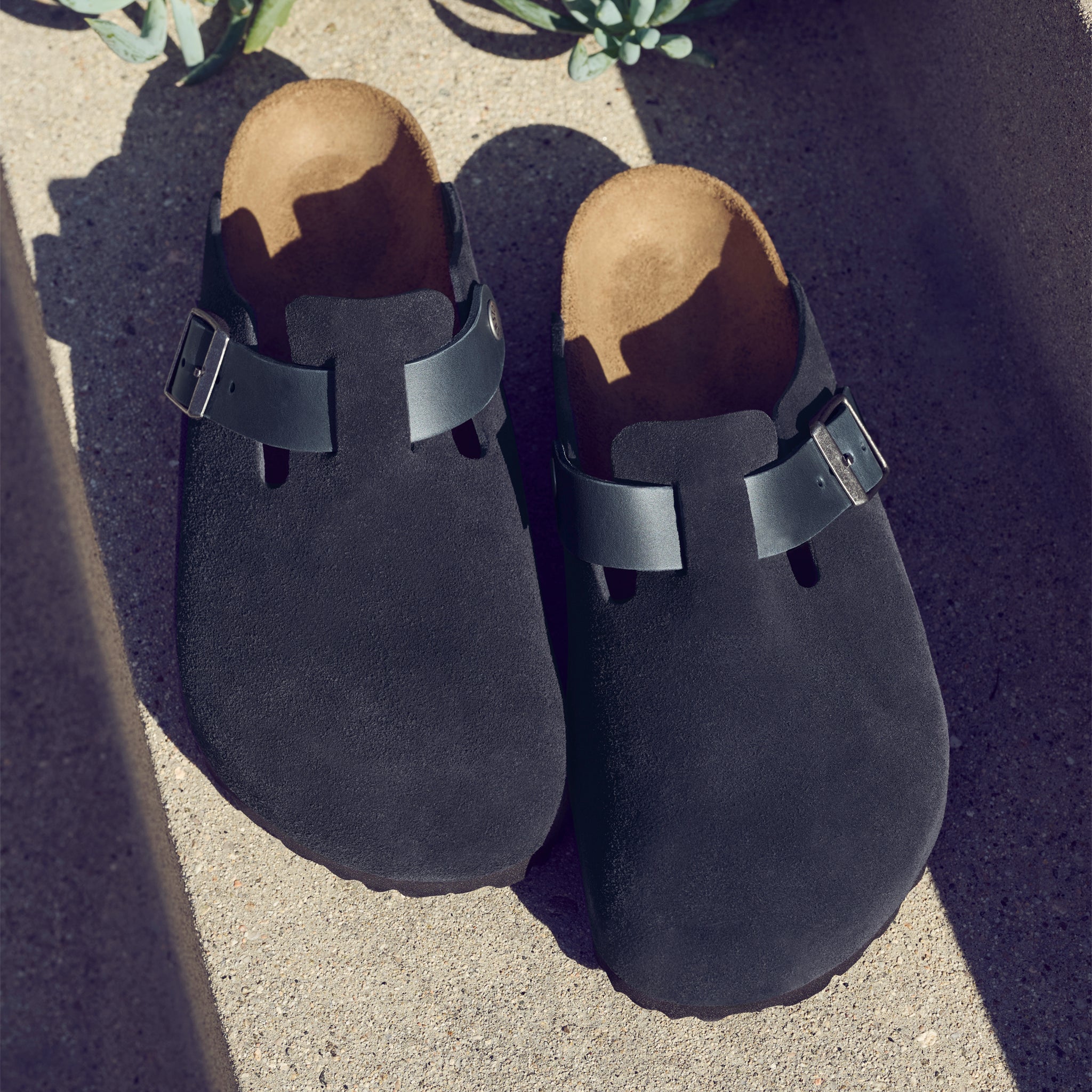 Men's Birkenstock Boston – Midnight Leather | Plaza Shoe Store