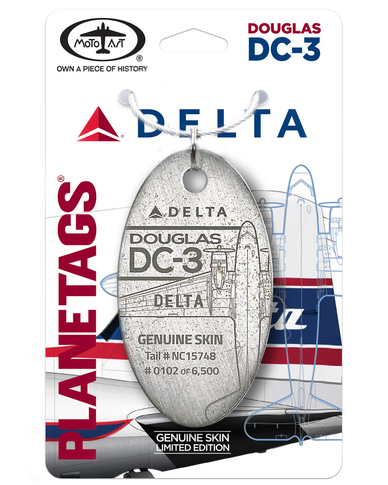 DELTA-DC-3-NC15748 – MotoArt PlaneTags