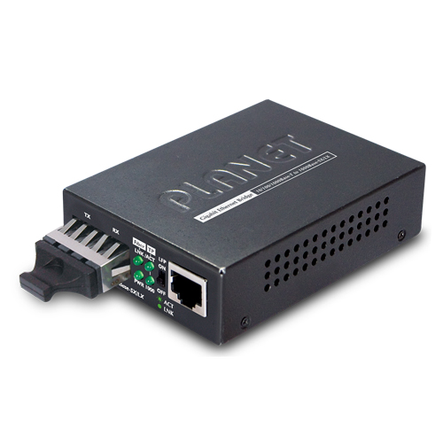 GT-802S 10/100/1000Base-T to 1000LX Gigabit Media Converter (SM