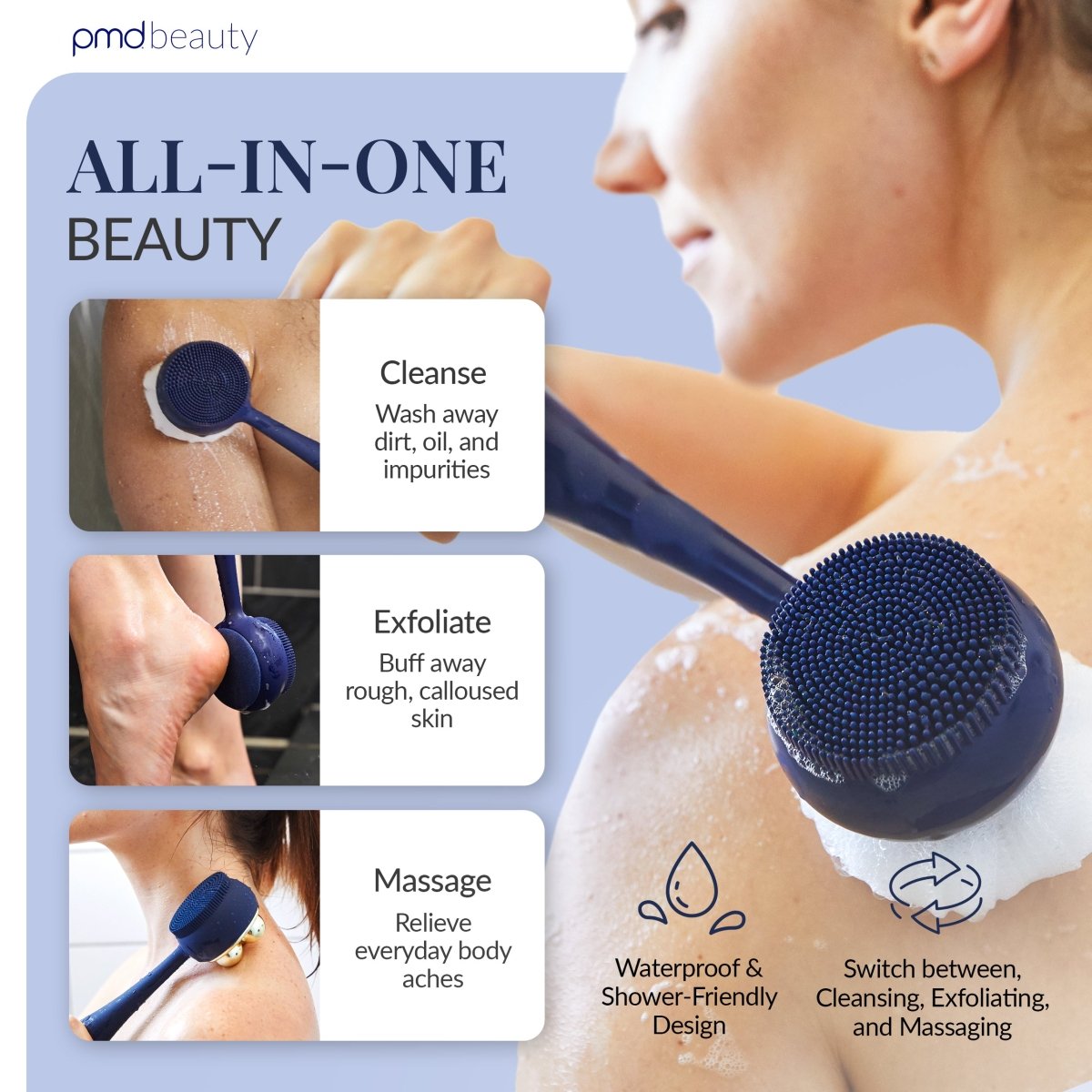 Body Cleansing Brush - Ultimate Exfoliator Tool | PMD Beauty