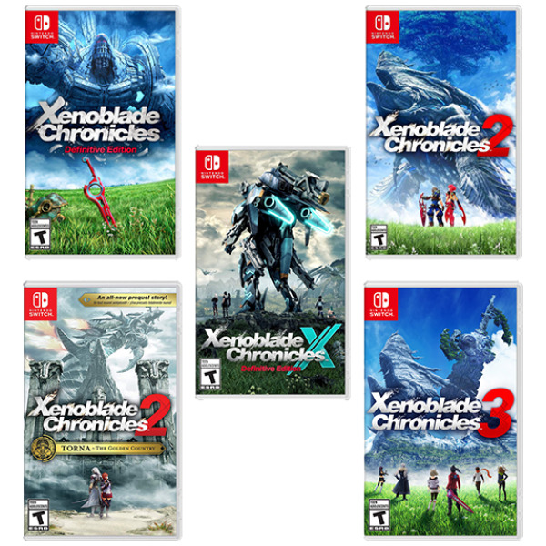 Xenoblade Chronicles 5-Pack (Includes XC 1 DE, 2, 2 Torna, 3, and