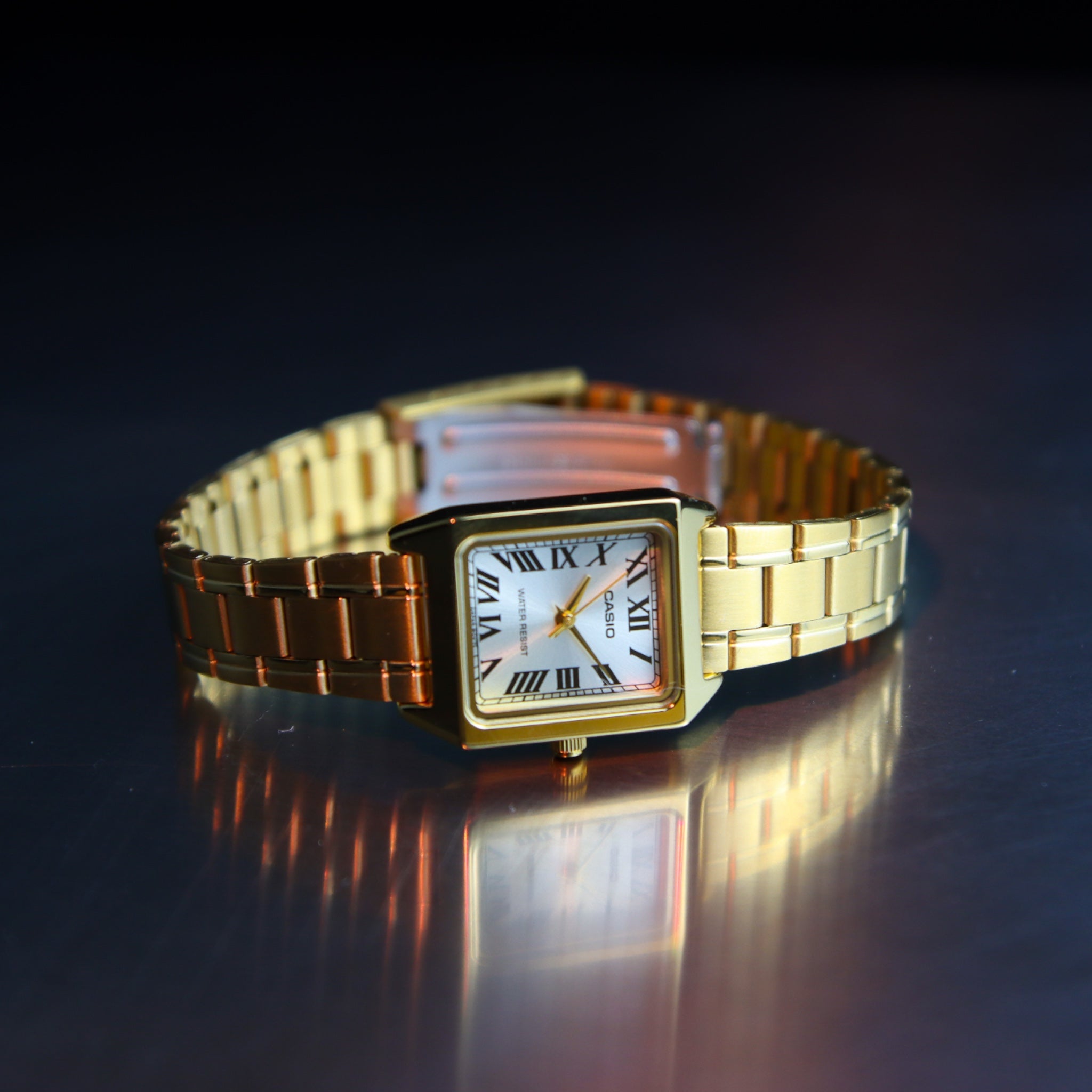 Casio Vintage Standard Women's Roman Dial LTP-V007G-9B Gold Watch