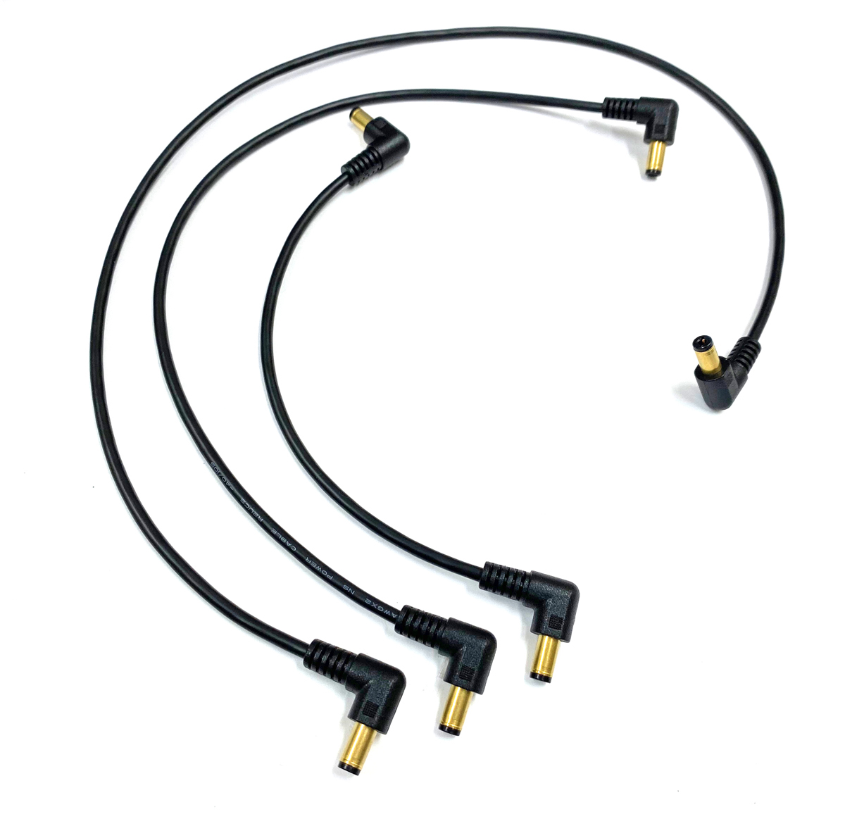 これぞ本物の音！オール非メッキ！）エフェクター用 DCケーブル・両端L