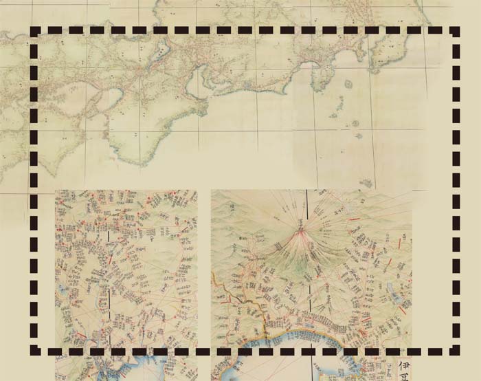 歴史的日本地図】大日本沿海輿地全図（伊能図）学習ポスター