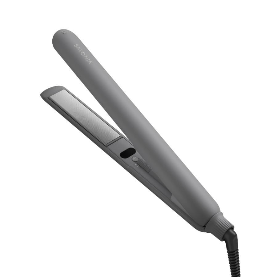 SALONIA スムースシャイン ストレートヘアアイロン 24mm GRAY - 商品