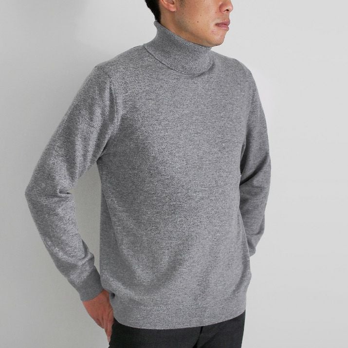 カシミヤ100％メンズタートルネックセーター | Milestone公式