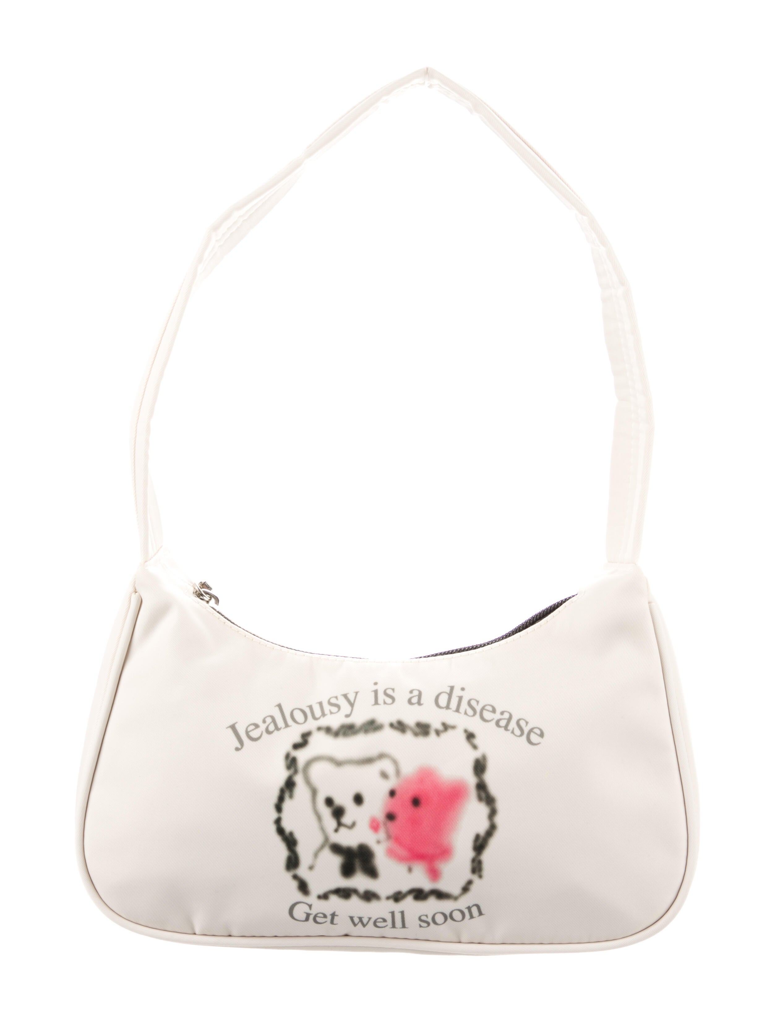 I'm Sorry by Petra Collins Nylon Shoulder Bag - Neutrals Shoulder