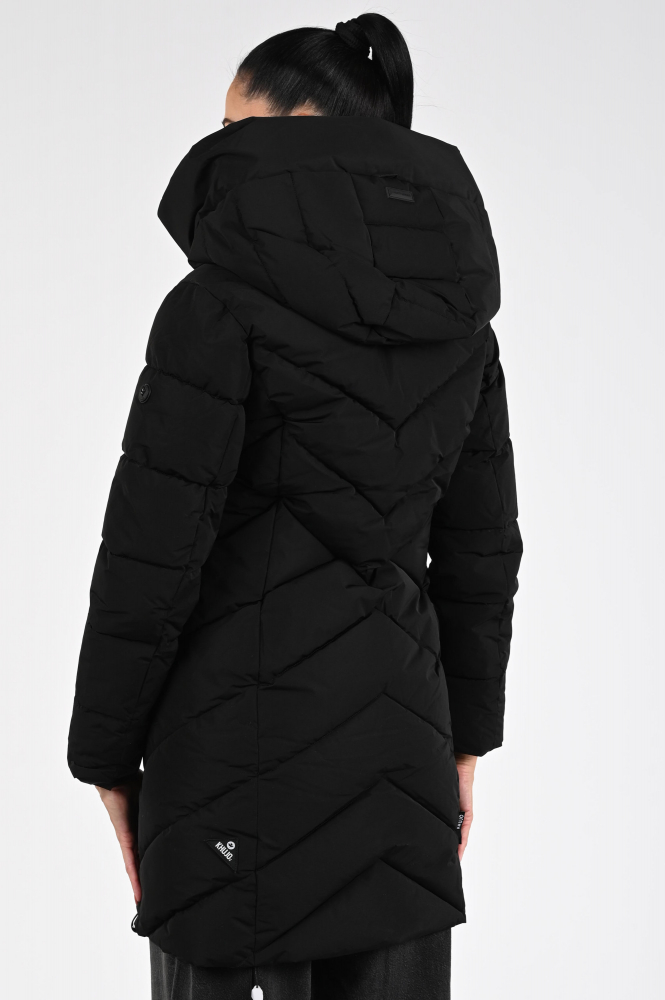 Khujo Darka2 jas / mantel Zwart | Jeroen Beekman damesmode