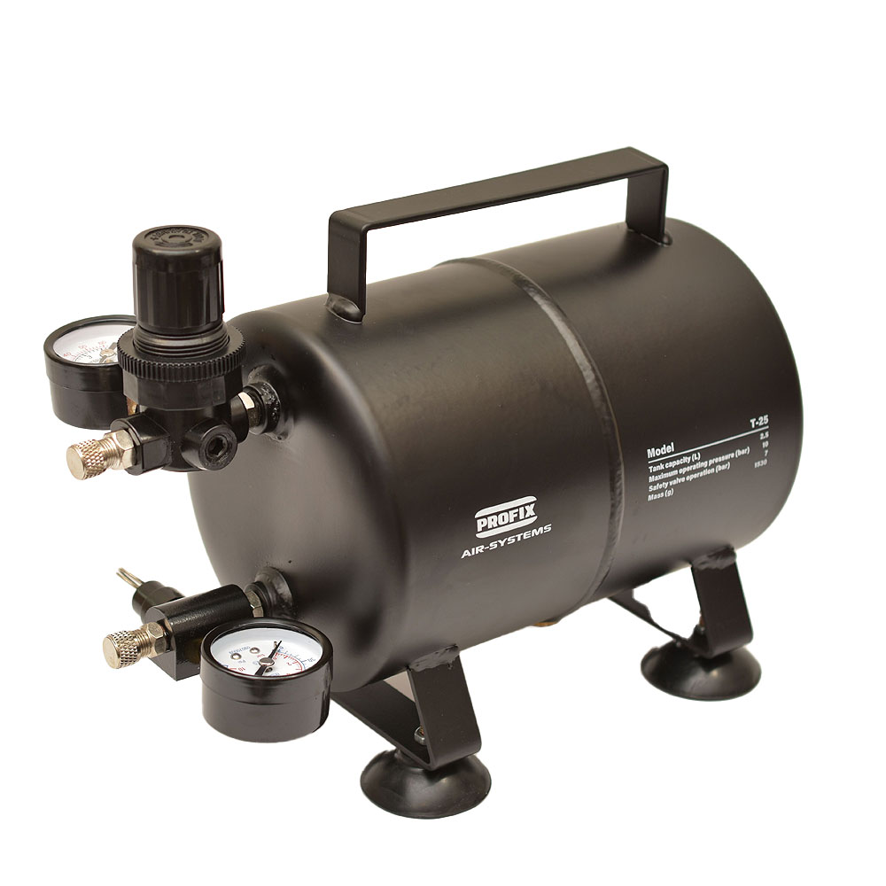 PROFIX AIR-SYSTEMS エアブラシ用エアータンク T-25 - 【公式】PROFIX