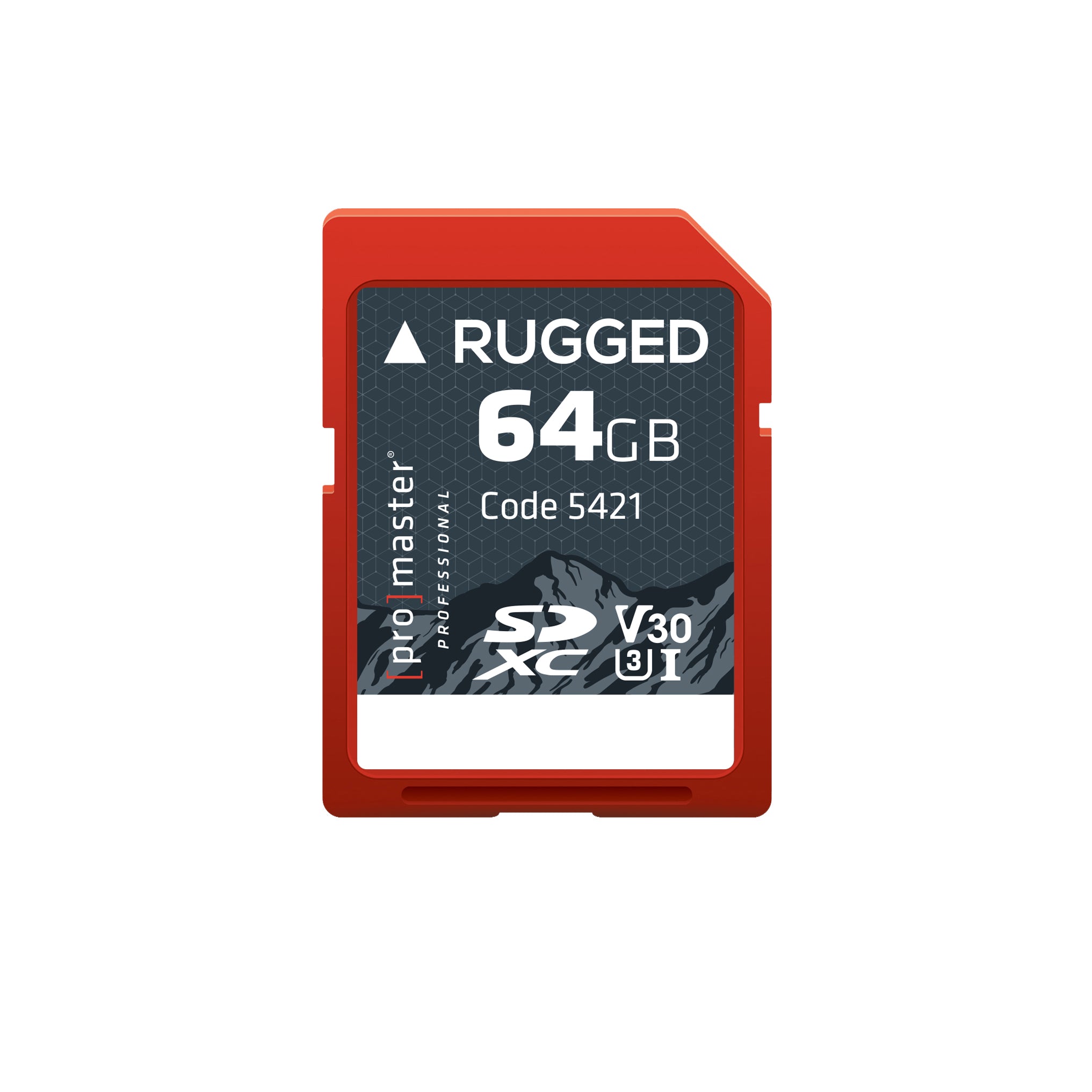 SDXC 64GB Rugged™ UHS-I V30 Memory Card – ProMaster