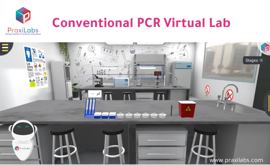 Virtual genetics labs: 3D science simulations