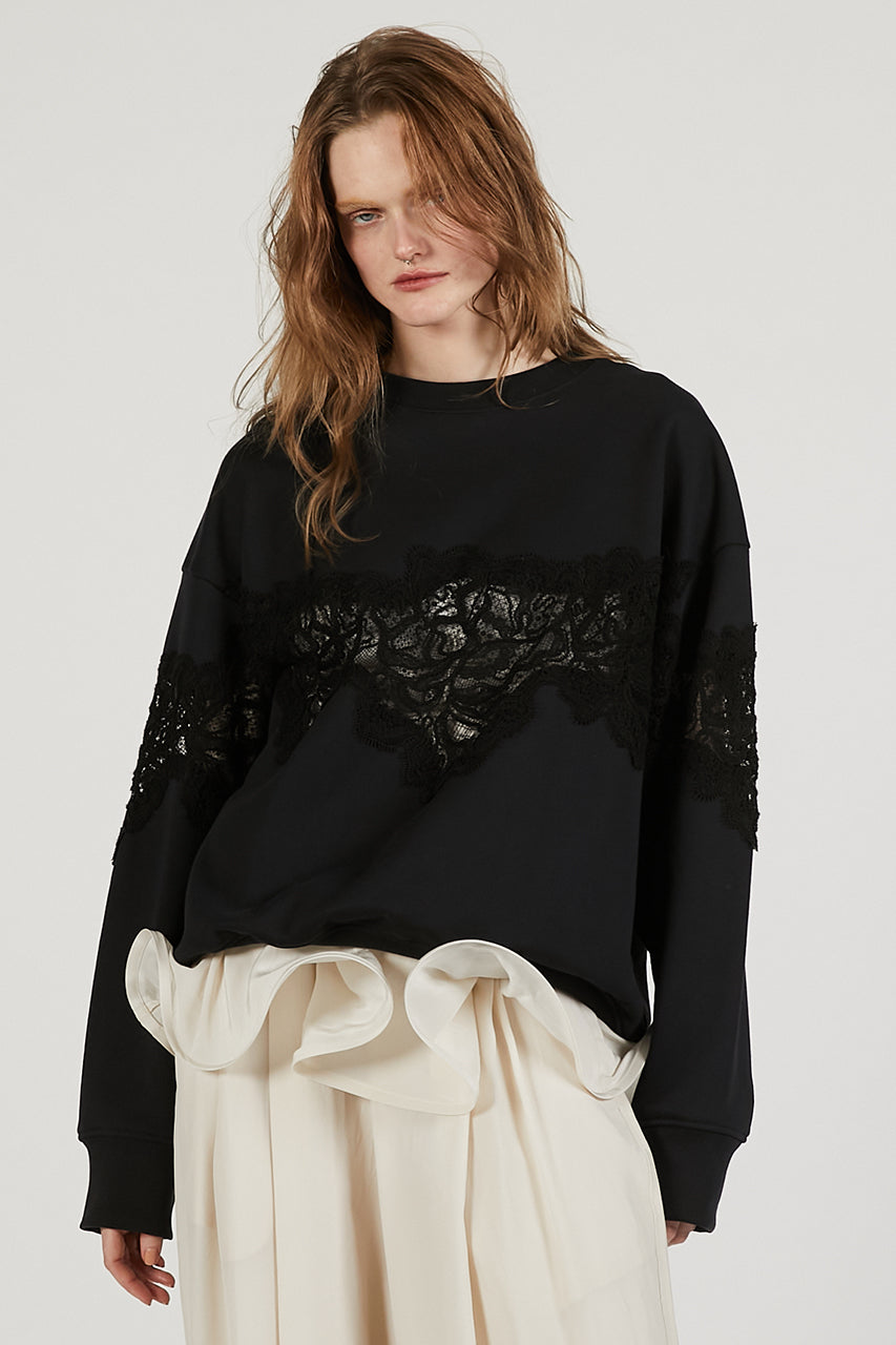 Lace Sweatshirt