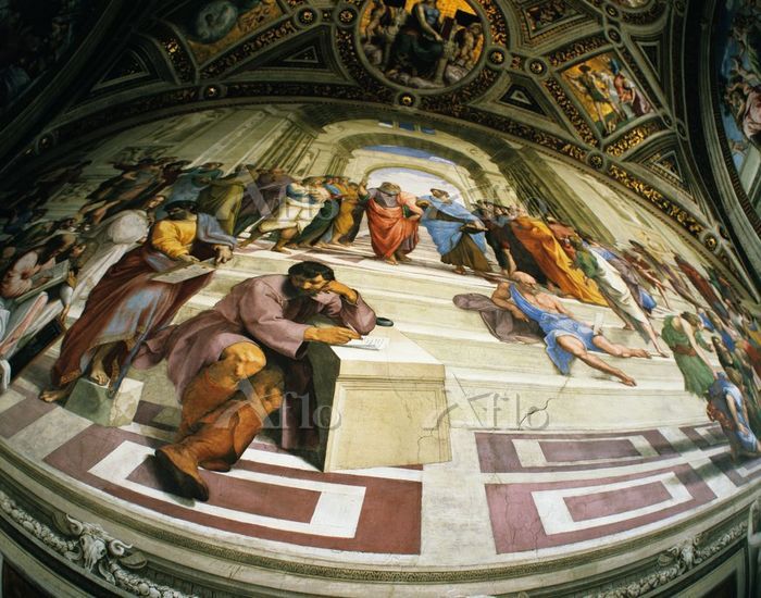 ラファエロ 「アテネの学堂」 [3386853]の写真素材 - アフロ