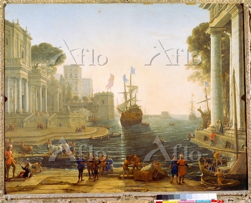 クロード・ロラン 「クリュセイスを父親のもとへ送り届けるオデ