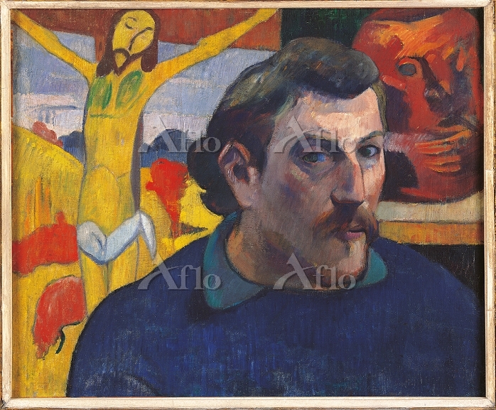 ゴーギャン 「黄色いキリストのある自画像」 [22008714]のアート作品