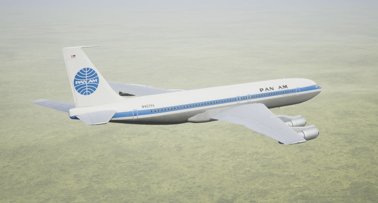 ボーイング707-320（B）PanAm 3Dモデル $29 - .3ds .fbx .obj .max