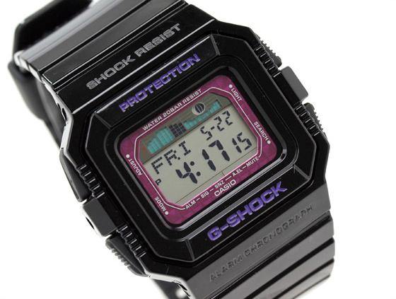 Casio G-Shock G-LIDE Series Digital Black x Purple Accents Watch